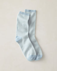 DEEP HERON/FRESH CREAM|FRENCH ROSE FLEUR/PORCINI|FULL MOON/STORM CLOUD|HUNTER HTHR/RASPBERRY|NORTH SEA/HTHR BLUE CASHMERE STRIPED SOCKS | Talbots discount
