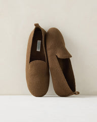 BURGUNDY BERRY|FOG HTHR|IVORY|KELP|PEWTER HEATHER FELTED WOOL BLEND LOAFER SLIPPERS | Talbots US