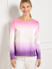 PINK ROUGE/LAVENDER AUTHENTIC TALBOTS TEE - DIP-DYE | Talbots on sale