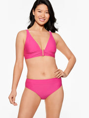 TROPICAL PUNCH AQUA CLUB V-NECK BIKINI TOP | Talbots sale