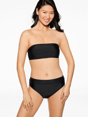 BLACK|POOL BLUE AQUA CLUB BANDEAU BIKINI TOP | Talbots sale