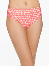 CORAL PEACH MULTI AQUA CLUB HIGH WAIST SWIM BOTTOM - FIJI SHELL | Talbots near me