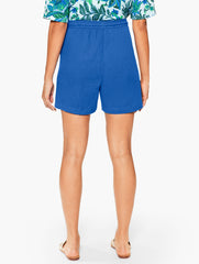 BLACK|ROYAL BLUE|WHITE AQUA CLUB GAUZE SHORT COVER-UP | Talbots discount