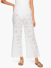 WHITE AQUA CLUB EYELET PANT COVER-UP | Talbots discount