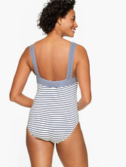 INDIA INK MULTI SUN OCEAN SAND SCOOP NECK ONE PIECE - CLASSIC STRIPE | Talbots sale