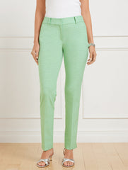 SPRING LUSH TALBOTS HAMPSHIRE STRAIGHT ANKLE PANTS - LUCETTA GLEN PLAID | Talbots discount