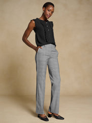 BLACK MULTI TALBOTS SOUTHAMPTON STRAIGHT LEG PANTS - LUCETTA GLEN PLAID | Talbots near me