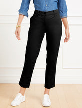 BLACK|WHITE PERFECT CROPS - CURVY FIT | Talbots for sale