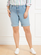 HIGHLAND WASH GIRLFRIEND DENIM SHORTS - HIGHLAND WASH | Talbots for sale