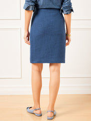 NAVY DUSK AMHERST TWEED A-LINE SKIRT | Talbots for sale