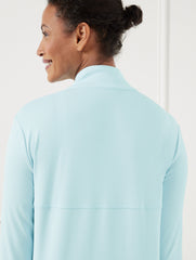 BLUE ICE HALF-ZIP PULLOVER - DOT JACQUARD | Talbots US