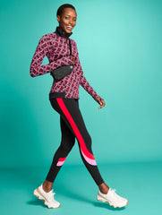 BLACK MULTI PERFORMANCE INTERLOCK HALF-ZIP PULLOVER - INTERLACING LOOPS | Talbots discount