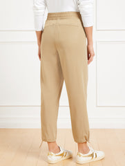 BLACK|INDIGO BLUE|LIGHT OAK WOVEN DANCE PANT | Talbots outlet
