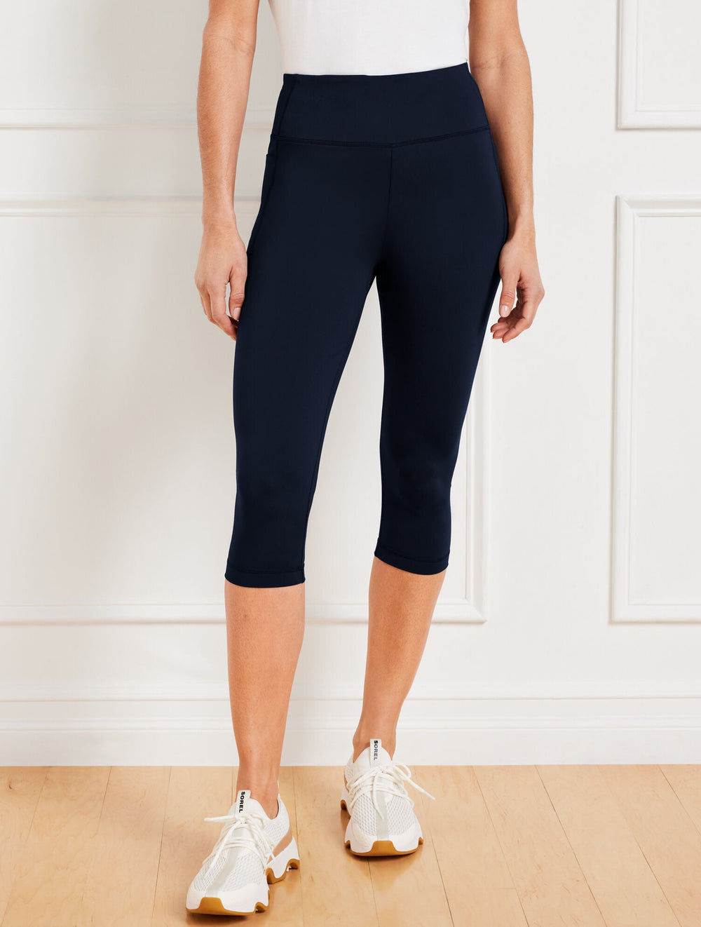BLACK|INDIGO BLUE OUT & ABOUT PEDAL PUSHER | Talbots US