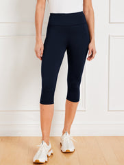 BLACK|INDIGO BLUE OUT & ABOUT PEDAL PUSHER | Talbots US