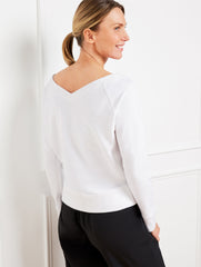 BLUE ICE HEATHER|PINK LEMONADE HEATHER|WHITE COZY CRUSH TWO-WAY PULLOVER | Talbots near me