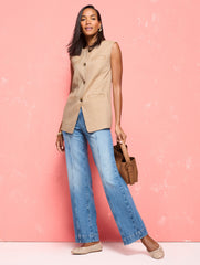 COGNAC|INDIGO|RATTAN BLAINE SOFT SOLE STUDDED NAPPA BALLET FLATS | Talbots online