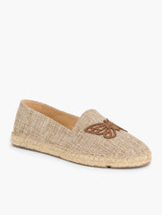 NATURAL IZZY BUTTERFLY ESPADRILLE FLATS | Talbots for sale
