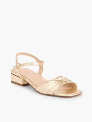 GOLD|SILVER VIV STRAPPY METALLIC NAPPA BLOCK HEEL SANDALS | Talbots sale