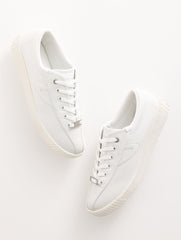 WHITE TRETORN® NYLITE ICON LEATHER SNEAKERS | Talbots US