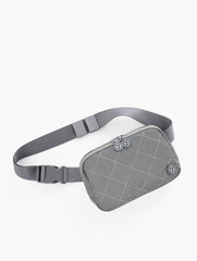 SILVER T BY TALBOTS QUILTED REFLECTIVE NYLON BELT BAG | Talbots on sale