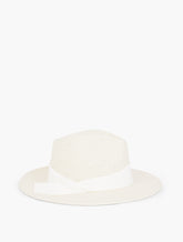 ECRU REFINED STRAW FEDORA | Talbots for sale