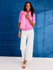 POINTELLE CREWNECK PULLOVER | Talbots online