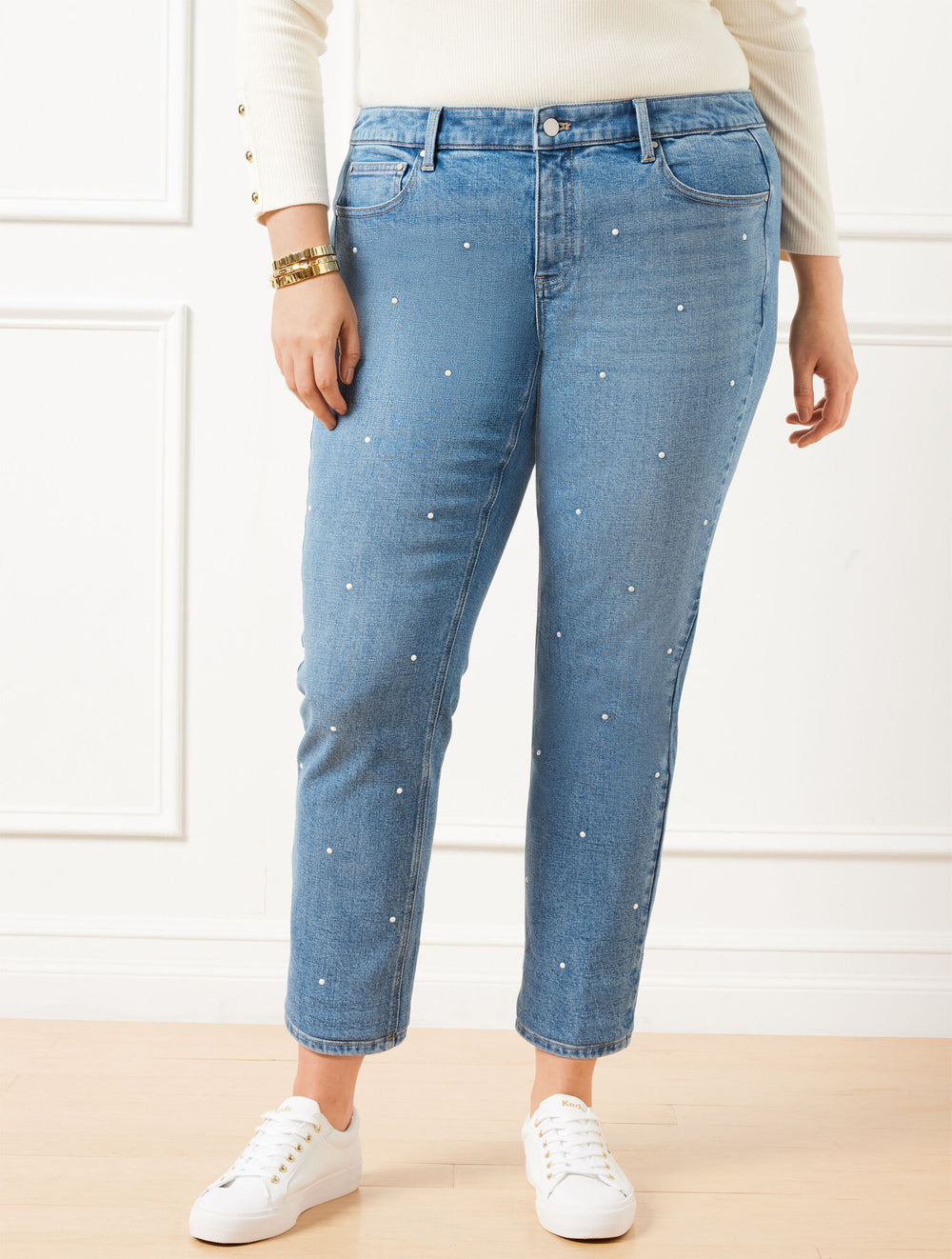 OPAL WASH PEARL SLIM STRAIGHT ANKLE JEANS - OPAL WASH | Talbots discount