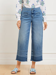 MATTITUCK WASH WIDE CROP RELEASED HEM JEANS - MATTITUCK WASH | Talbots discount