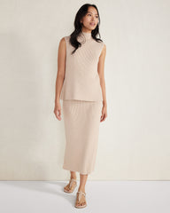 MOUSSE ORGANIC COTTON RIB KNIT SWEATER TANK | Talbots online