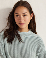 CAMEL|CASCADE GARMENT-DYED ORGANIC COTTON ROLLNECK SWEATER | Talbots sale