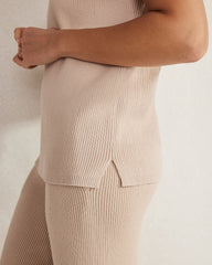 MOUSSE ORGANIC COTTON RIB KNIT SWEATER | Talbots on sale