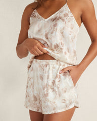 HAZE MULTI WASHABLE SILK CAMI TRANQUIL FLORAL SLEEP SET | Talbots sale
