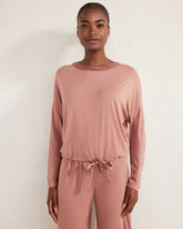 BURLWOOD CALM & COOL CINCHED SLEEP TOP | Talbots on sale