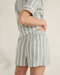 THYME MULTI ORGANIC COTTON POPLIN STRIPE PAJAMA SET | Talbots discount