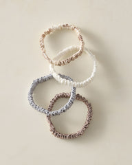 NEUTRAL MULTI WASHABLE SILK HAIR TIES — NEUTRAL MULTI | Talbots for sale
