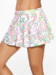 WHITE MULTI AQUA CLUB FLOUNCE SWIM SKIRT - ISLAND PAISLEY | Talbots on sale