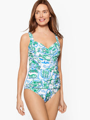 WHITE MULTI MIRACLESUIT® SANIBEL TANKINI - FISH MARKET | Talbots online