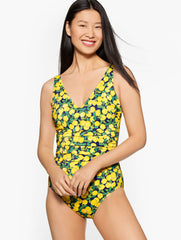 INDIA INK MULTI MIRACLESUIT® BLOCKBUSTER ONE-PIECE SWIMSUIT - LEMON BUNCHES | Talbots near me