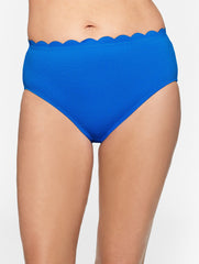 GLACIER BLUE|WHITE SUN OCEAN SAND SCALLOP BRIEF | Talbots discount