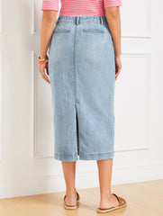 CORNELIA WASH DENIM MIDI SKIRT - CORNELIA WASH | Talbots near me