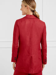 SANGRIA NO CLOSE LINEN BLAZER | Talbots online