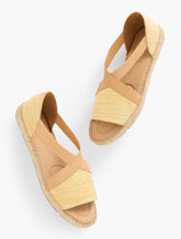 CORN SILK ILYSSA ELASTIC STRAW ESPADRILLE FLATS - CORN SILK | Talbots online