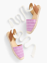 VIOLET SUNSET IZZY D’ORSAY ESPADRILLE FLATS - RIVIERA STRIPE | Talbots online