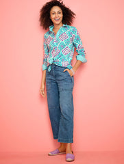 VIOLET SUNSET IZZY D’ORSAY ESPADRILLE FLATS - RIVIERA STRIPE | Talbots online