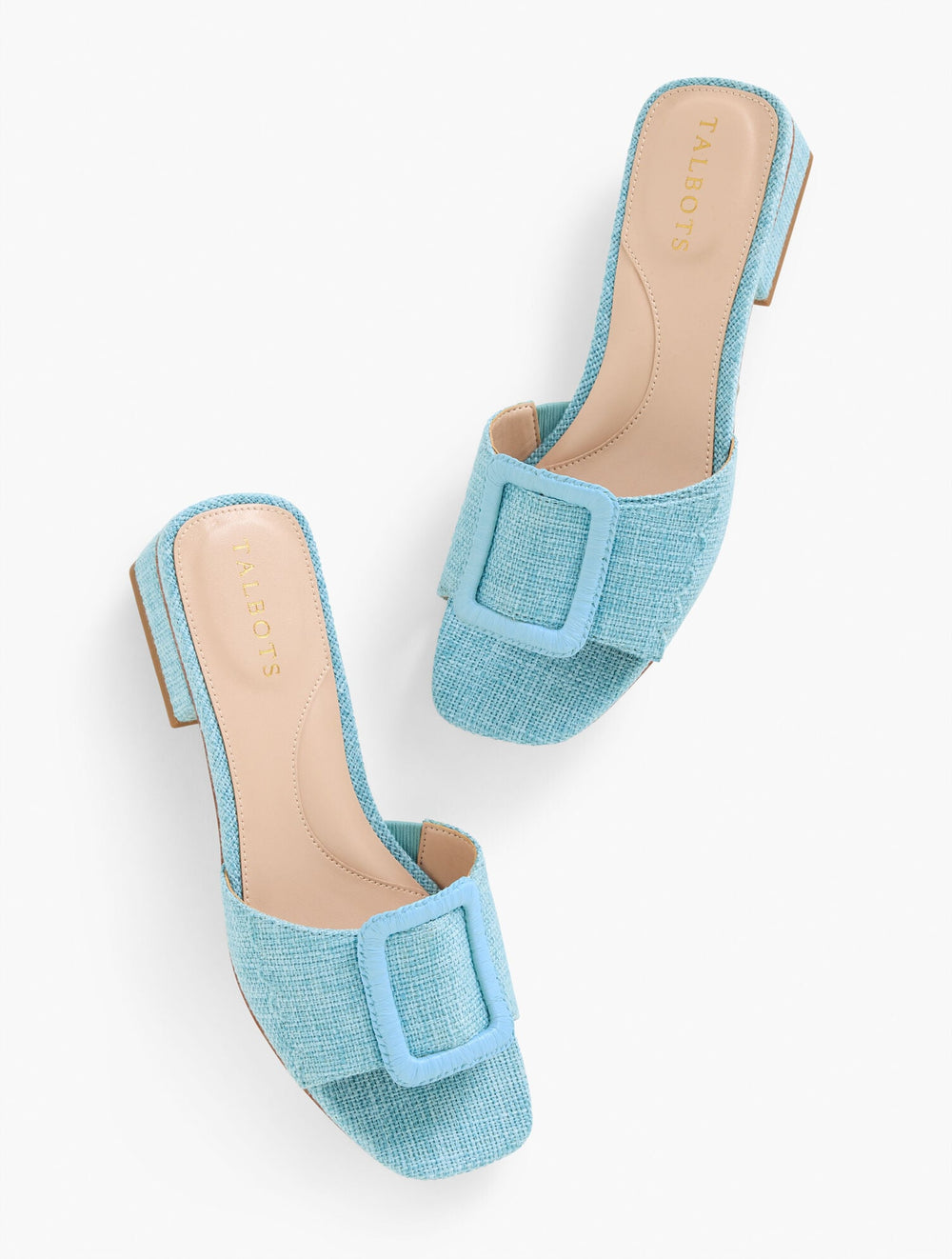 BLACK|BLUEBELL VIV BUCKLE SLIDES | Talbots for sale