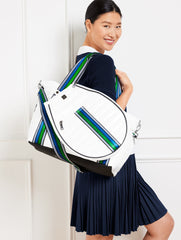 WHITE THINK ROYLN LOVE ALL TENNIS BAG | Talbots for sale