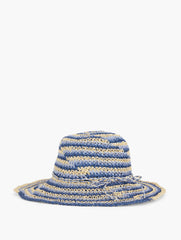 TWO-TONE STRAW HAT | Talbots discount