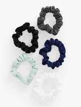 GREY MULTI|NEUTRAL MULTI T BY TALBOTS SCRUNCHIE SET OF 5 | Talbots for sale