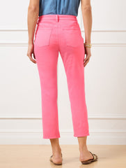 STRAIGHT CROP JEANS - GARMENT DYED | Talbots on sale